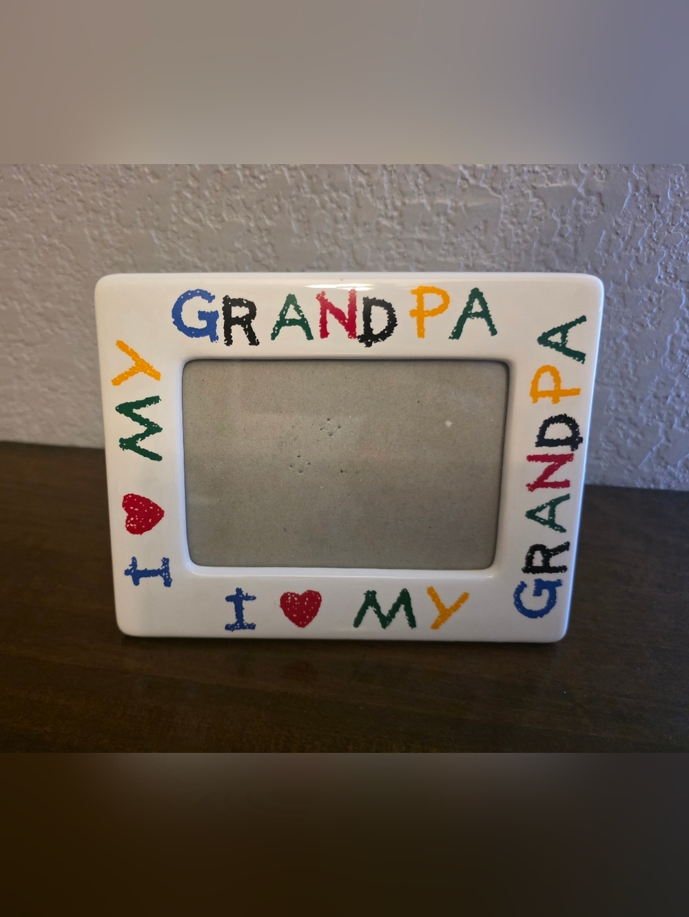 I Love My Grandpa Ceramic Frame